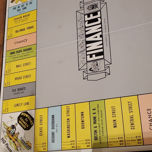 1960 finance board game Parker bros vintage - Picture 5 of 6